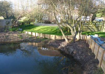 Example of newly built Wooden Edging